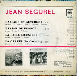 [Pochette de Ballade en Auvergne (Jean SGUREL) - verso]