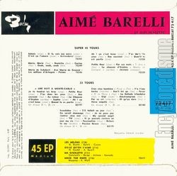 [Pochette de Les melons (Aim BARELLI) - verso]