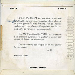 [Pochette de Quand tu seras l (ANNE) - verso]