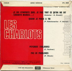 [Pochette de Chauffe Marcel… (Les CHARLOTS) - verso]