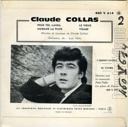 [Pochette de Pour toi, Laura (Claude COLLAS) - verso]