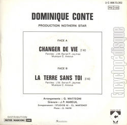 [Pochette de Changer de vie (Dominique CONTE) - verso]