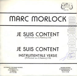 [Pochette de Je suis content (Marc MORLOCK) - verso]