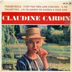 [Pochette de Pleure seule (Claudine CARDIN)]