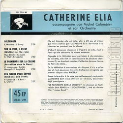 [Pochette de Le printemps sur la colline (Catherine LIA) - verso]