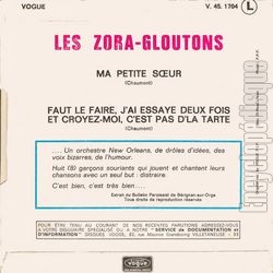 [Pochette de Ma petite sœur (Les ZORA-GLOUTONS) - verso]