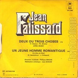 [Pochette de Deux ou trois choses (Jean FALISSARD) - verso]