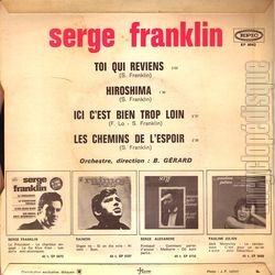 [Pochette de Toi qui reviens (Serge FRANKLIN) - verso]