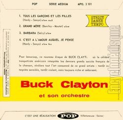 [Pochette de Tous les garons et les filles (Buck CLAYTON) - verso]