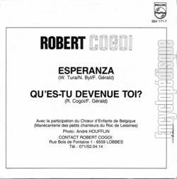 [Pochette de Esperanza (Robert COGOI) - verso]