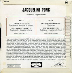 [Pochette de La fille de l’ile (Jacqueline PONS) - verso]