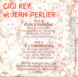 [Pochette de Plesi d’pinsione (Gigi REY et Jean PERLIER) - verso]