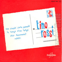 [Pochette de Une simple carte postale (Tino ROSSI)]