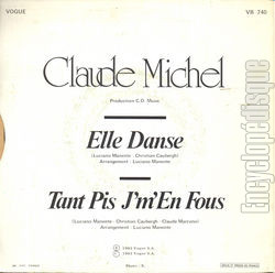 [Pochette de Elle danse (Claude MICHEL) - verso]