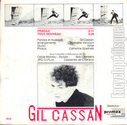 [Pochette de Fragile (Gil CASSAN) - verso]