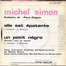 [Pochette de Elle est patante (Michel SIMON) - verso]