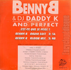 [Pochette de Est-ce que je peux ? (BENNY B & DJ DADDY K AND PERFECT) - verso]