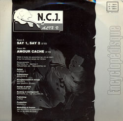 [Pochette de Say 1, say 2 (N.C.J. & ALIX V.) - verso]