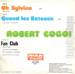 [Pochette de Oh Sylvina (Robert COGOI) - verso]