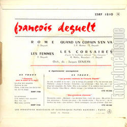 [Pochette de Les corsaires (Franois DEGUELT) - verso]