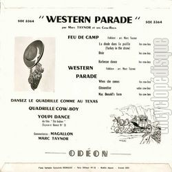 [Pochette de Western parade (Marc TAYNOR) - verso]