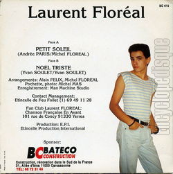 [Pochette de Petit soleil (Laurent FLORAL) - verso]