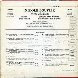 [Pochette de Hlne (Nicole LOUVIER) - verso]