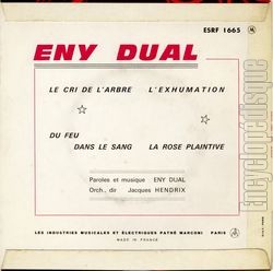 [Pochette de Le cri de l’arbre (Eny DUAL) - verso]