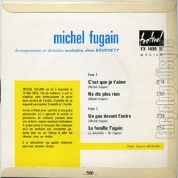 [Pochette de C’est que je t’aime (Michel FUGAIN) - verso]