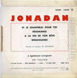 [Pochette de  la fin de ton rve (JONADAN) - verso]