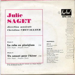 [Pochette de La robe en plexiglass (Julie SAGET) - verso]