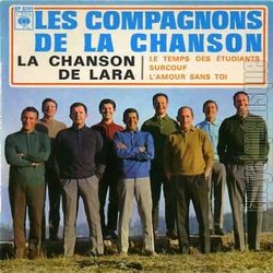 [Pochette de La chanson de Lara (Les COMPAGNONS DE LA CHANSON)]