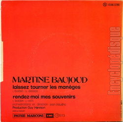 [Pochette de Laissez tourner les manges (Martine BAUJOUD) - verso]