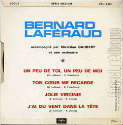 [Pochette de Un peu de toi, un peu de moi (Bernard LAFRAUD) - verso]