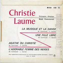 [Pochette de L’adorable femme des neiges (Christie LAUME) - verso]