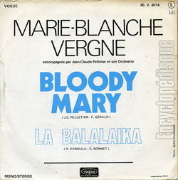 [Pochette de Bloody Mary (Marie-Blanche VERGNE) - verso]