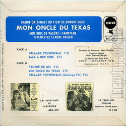 [Pochette de Mon oncle du Texas (B.O.F.  Films ) - verso]