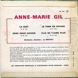 [Pochette de La nuit (Anne-Marie GIL) - verso]