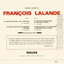 [Pochette de La dstanilisation mal comprise (Franois LALANDE) - verso]