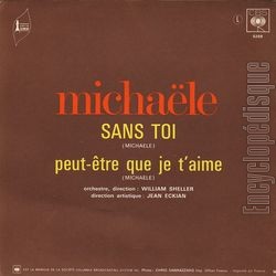 [Pochette de Sans toi (MICHALE) - verso]