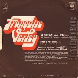 [Pochette de Le garon lectrique (Franoise VERLEY) - verso]