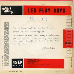 [Pochette de Chantent en franais (Les PLAY BOYS) - verso]