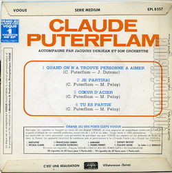 [Pochette de Quand on a trouv personne  aimer (Claude PUTERFLAM) - verso]