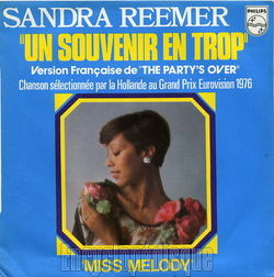 [Pochette de Sandra REEMER  "Un souvenir en trop" (Les FRANCOPHILES)]