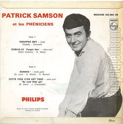 [Pochette de Snapper boy (Patrick SAMSON) - verso]