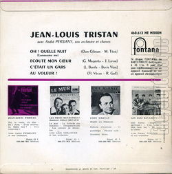 [Pochette de Oh ! quelle nuit (Jean-Louis TRISTAN) - verso]