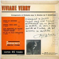 [Pochette de Mort et enterr (Viviane VERRY) - verso]