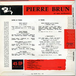 [Pochette de Twist dans le monde (Pierre BRUN) - verso]