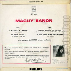 [Pochette de Je m’veille  l’amour - 2me srie (Maguy BANON) - verso]