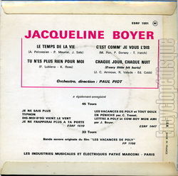 [Pochette de Le temps de la vie (Jacqueline BOYER) - verso]